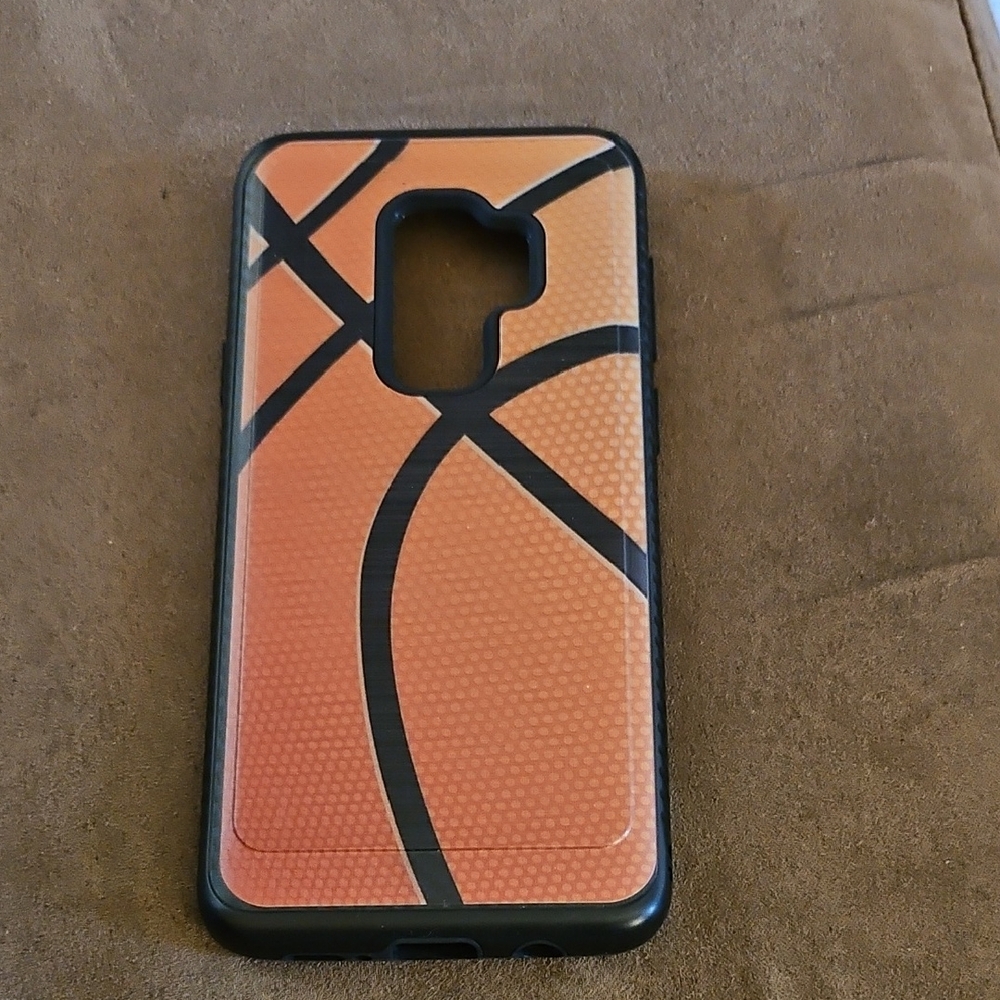 Samsung Basketball Pattern Phone Case - Orange and Black